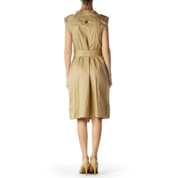 Anthropologie Moulinette Soeurs Button Down Double Breasted Trench Dress - Picture 2 of 12